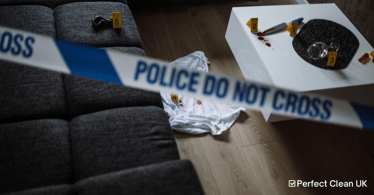 crime scene cleanup blood on the floor